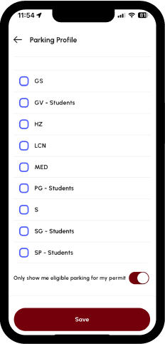 ParkUSC app screenshot