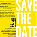 Save the date graphic